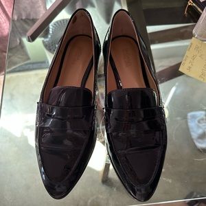 Michael Kors Navy Leather Loafers 6.5/36.5